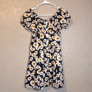 Sunflower off the shoulder dress